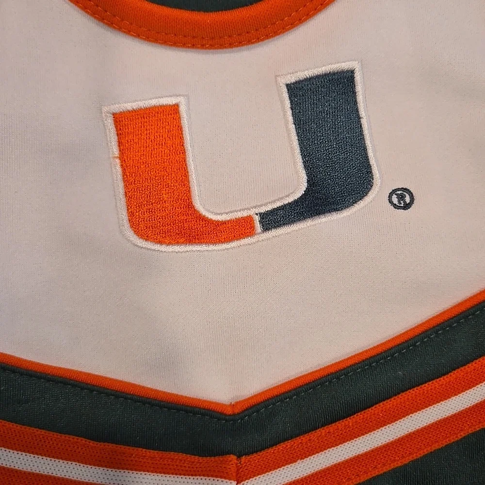 NIKE MIAMI HURRICANES CHEERLEADER DRESS. SIZE 18 MONTHS.